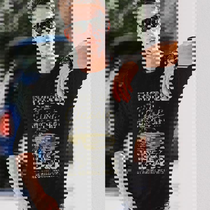 70 歳の誕生日、1956 年以来、クラシックカー、70 歳 長袖Tシャツ 彼への贈り物