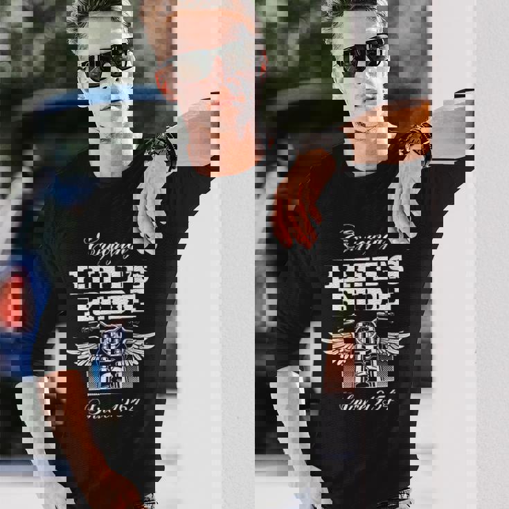 70歳 モーターサイクリスト モーターサイクル ライダー 1954 70歳の誕生日 長袖Tシャツ 彼への贈り物