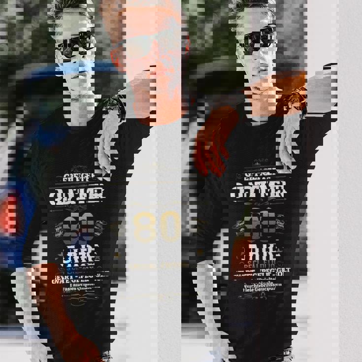 80 歳の誕生日 男性 オールドタイマー ヴィンテージ 1946 面白い 長袖Tシャツ 彼への贈り物