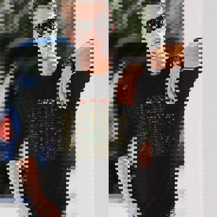 A320 オーバーヘッドパネル ライト付き 航空旅客機パイロット 長袖tシャツ 長袖Tシャツ 彼への贈り物