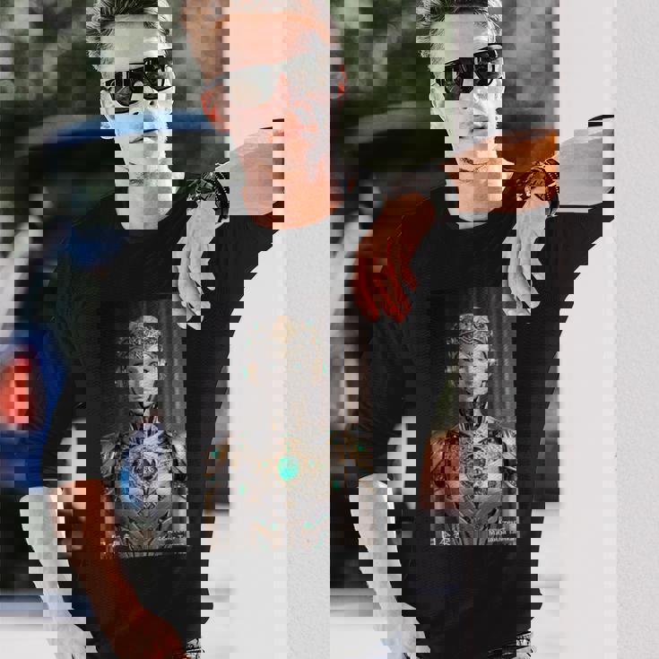 Aei And Eai 磁器 セミ脆弱ヒューマノイド マガタマai。 長袖tシャツ 長袖Tシャツ 彼への贈り物