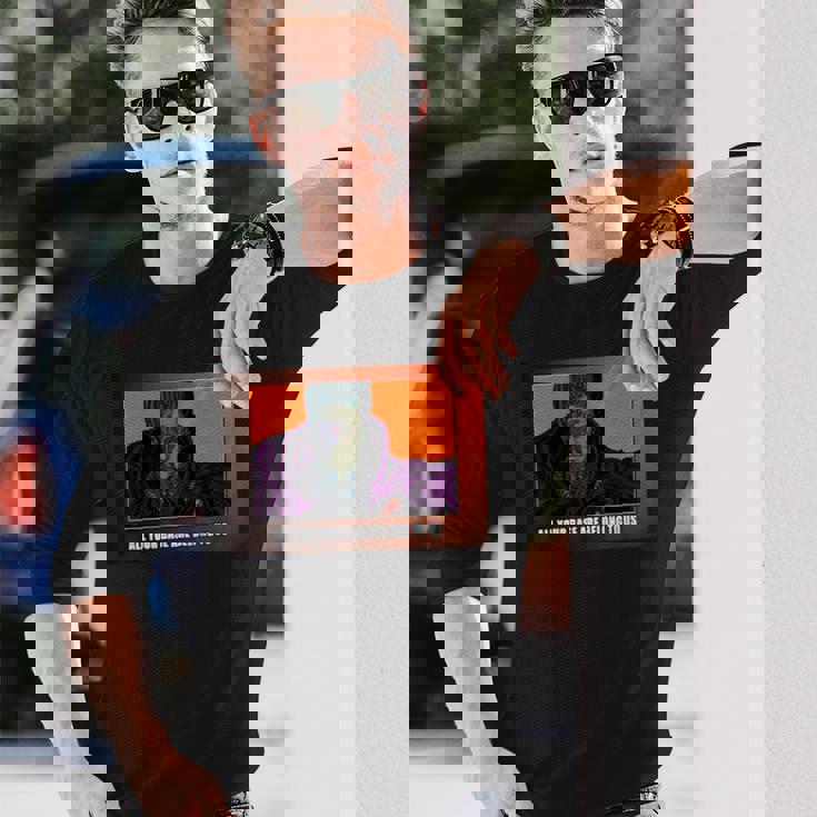 All Your Base Are Belong To Us 長袖Tシャツ 彼への贈り物