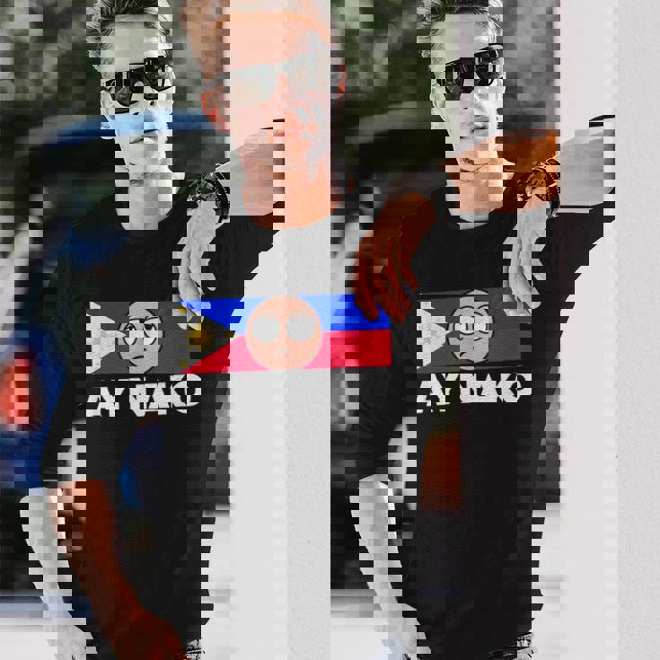 Ay Nako Pinoy Pride Filipino Philippines シャツ 長袖Tシャツ 彼への贈り物