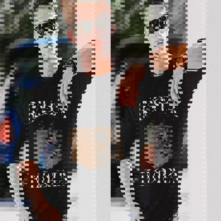 Big Floppa カラカルキャットミーム Raise A Floppa 長袖tシャツ 長袖Tシャツ 彼への贈り物