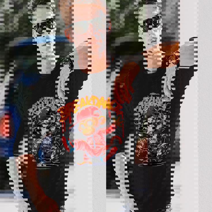 Breakdance ヒップホップ ダンス衣装 モンキー ブレイクダンス 長袖Tシャツ 彼への贈り物