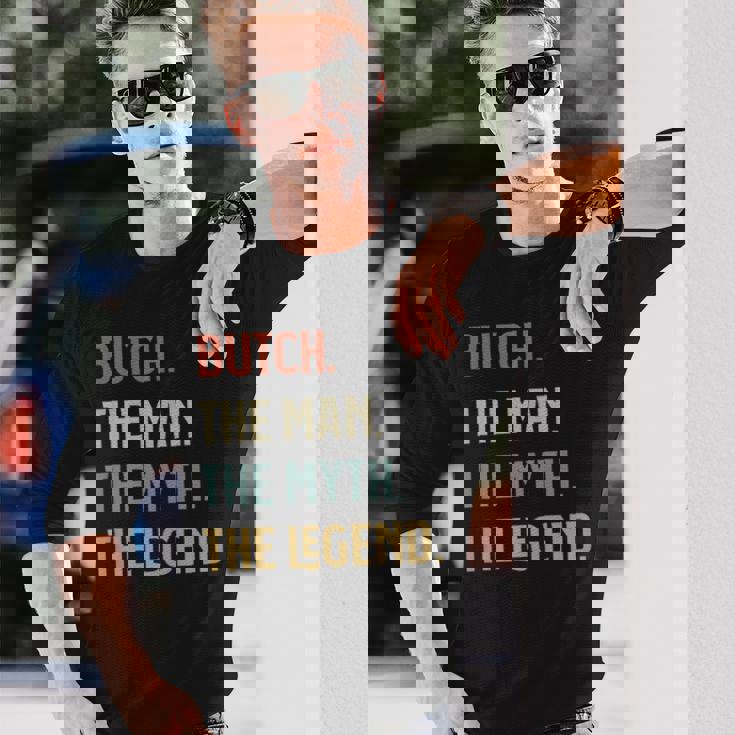 Butch The Man Myth And Legend ファニーネーム カスタマイズ可 長袖Tシャツ 彼への贈り物