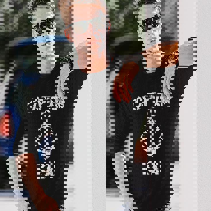 Captain Kai ファニーバースデー 名前入りボートギフト カスタマイズ可 長袖Tシャツ 彼への贈り物