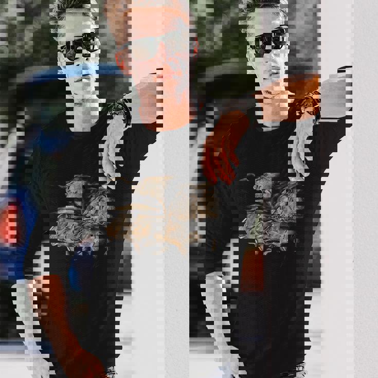 Chauvetのライオンの先史時代の石器時代の洞窟壁画 長袖Tシャツ 彼への贈り物