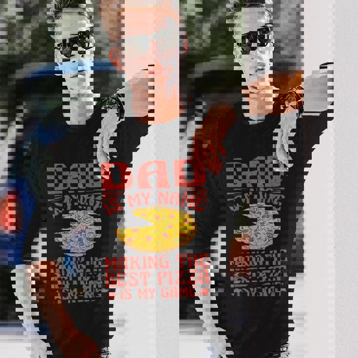 Dad Best Pizza Is My Game ピザ作り 長袖Tシャツ 彼への贈り物