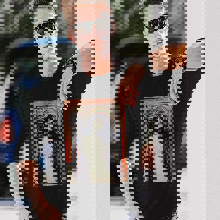 Edvard Munch作 マドンナ 長袖Tシャツ 彼への贈り物