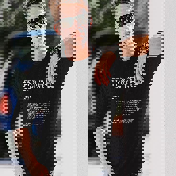 Edward Is The Best Name Definition Ed Edward 長袖Tシャツ 彼への贈り物