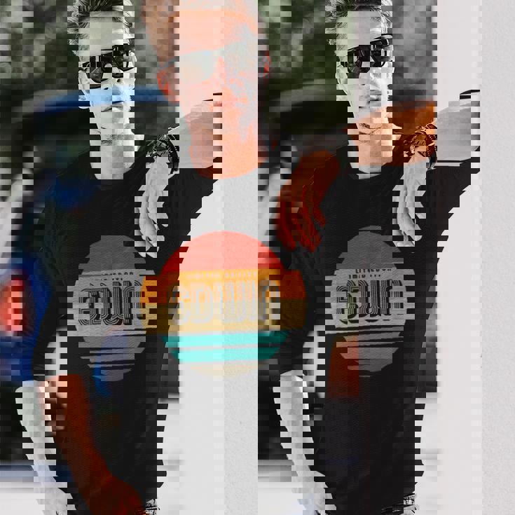 Edwin 名称 レトロ・ヴィンテージ・サンセット 限定版 長袖Tシャツ 彼への贈り物