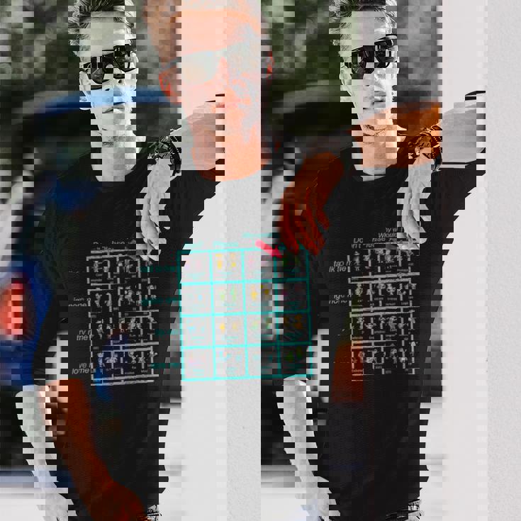 Enfj パーソナリティチャート インスピレーション グッズ 長袖Tシャツ 彼への贈り物