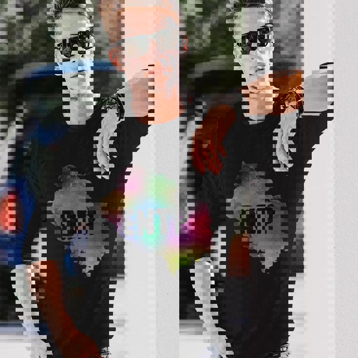 Entp Extrovert Myers Briggs パーソナリティタイプ 水彩画 長袖Tシャツ 彼への贈り物