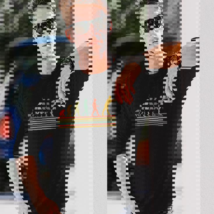 Evolution Of Axe 投げ斧投げ 斧投げ 長袖Tシャツ 彼への贈り物