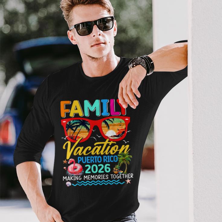 Family Vacation Puerto Rico 2026 Summer Matching Group Trip Long Sleeve T-Shirt Gifts for Him