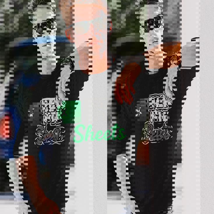 Freak In Theheets Accountant preadsheet Excel 長袖Tシャツ 彼への贈り物