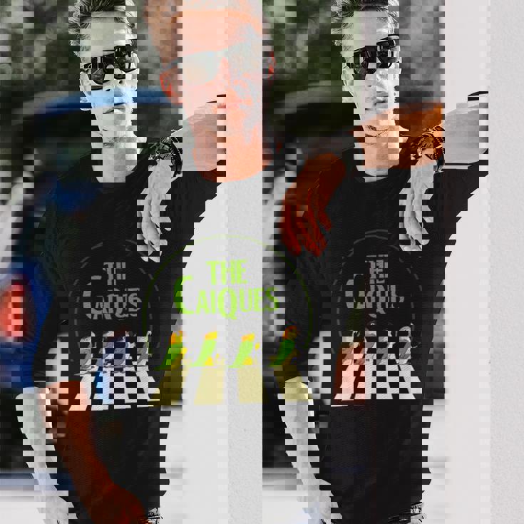 Birb Parrot Pet Doodle Parody The Caiques 長袖Tシャツ 彼への贈り物