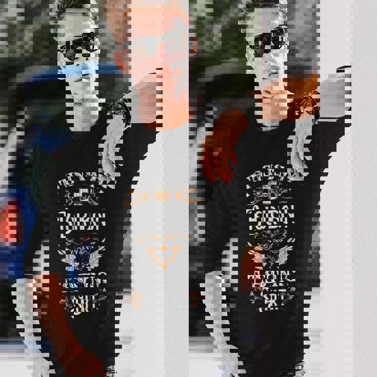 This Is My Bourbonテイスティングウイスキー愛好家へのギフト。 長袖tシャツ 長袖Tシャツ 彼への贈り物