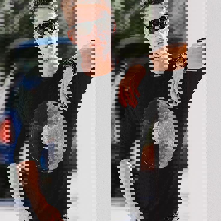 Half Mooninyl Record – Music Lover Lunar Graphic 長袖Tシャツ 彼への贈り物