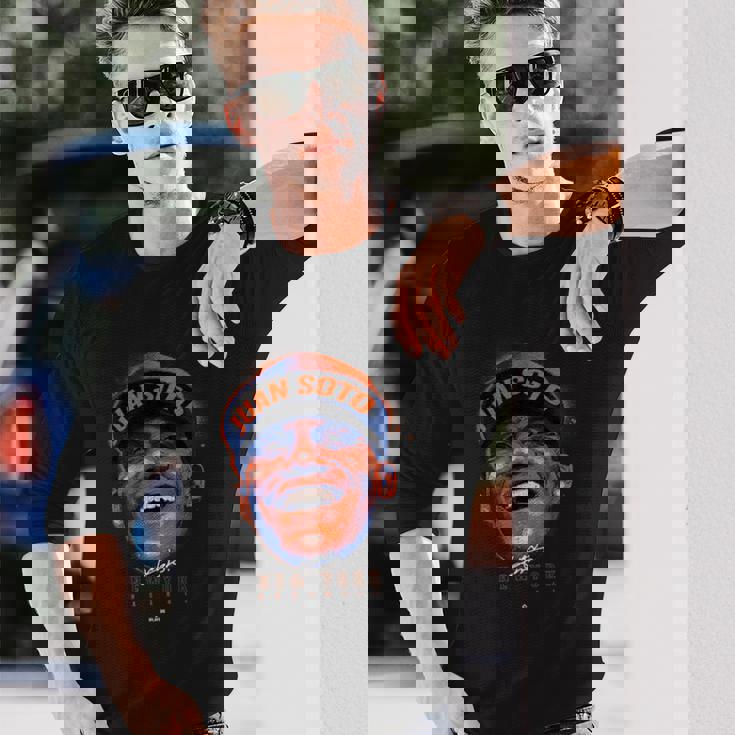 Headshot Juanoto New York Baseball Mlbpa 長袖Tシャツ 彼への贈り物