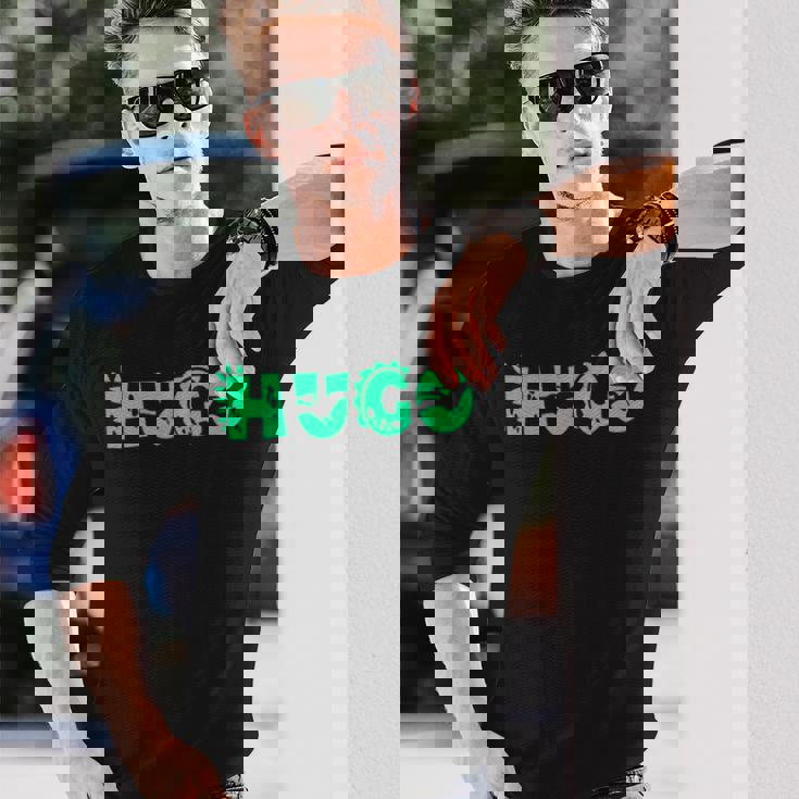 Hugo パーソナライズ ボーイズ 恐竜レックス キュート カスタム 長袖Tシャツ 彼への贈り物