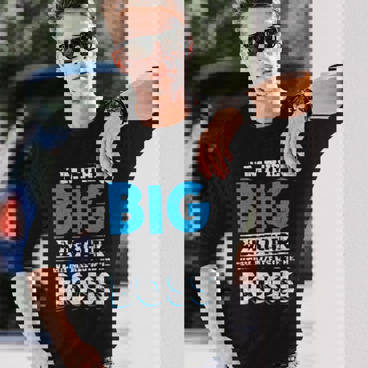 I'm The Big Brother Makes Me The Boss Pregnancy 長袖Tシャツ 彼への贈り物