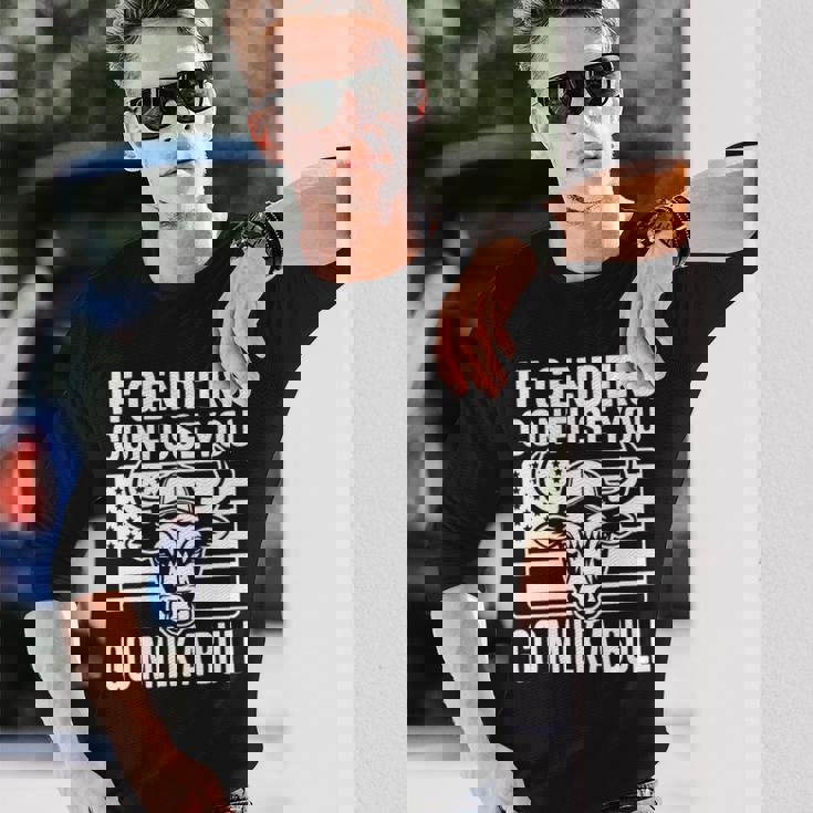 If Genders Confuse You Go Milk A Bull Usa 国旗 アメリカ 長袖tシャツ 長袖Tシャツ 彼への贈り物