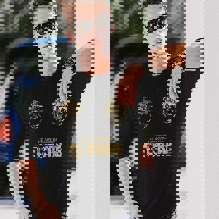 It'sery Rude Totare ラビリンス ドアノッカー 長袖Tシャツ 彼への贈り物