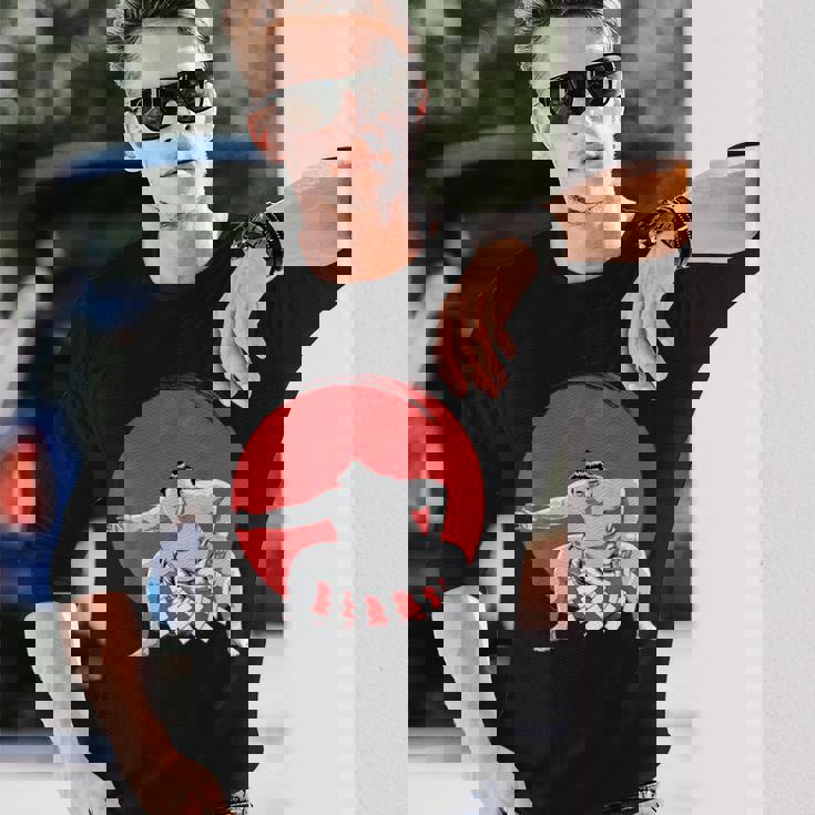 Japaneseumo Wrestler Japan Anime 長袖Tシャツ 彼への贈り物