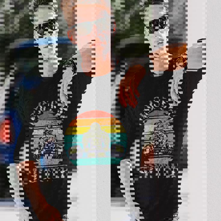 Jesus Is Mypotter レトロ ウェイトリフティング ジム フィットネス ワークアウト 長袖Tシャツ 彼への贈り物