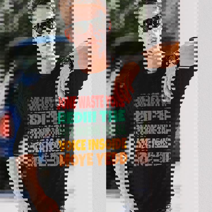 Jone Waste Yore Toye Monme Jones Waste Your Time 長袖Tシャツ 彼への贈り物