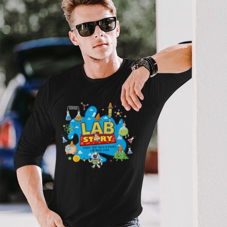 Lab Story Lab Week 2026 Medical Laboratory Technician Team Long Sleeve T-Shirt Gifts for Him