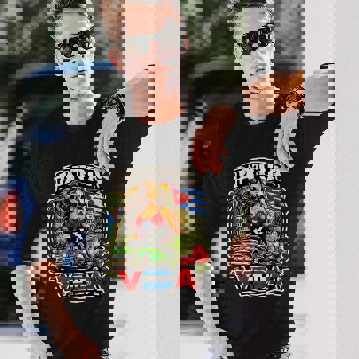 Libertad Make Cuba Great Again 地図 政治 自由 自由 長袖Tシャツ 彼への贈り物