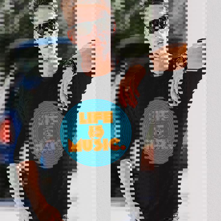 Life Is Music 長袖Tシャツ 彼への贈り物