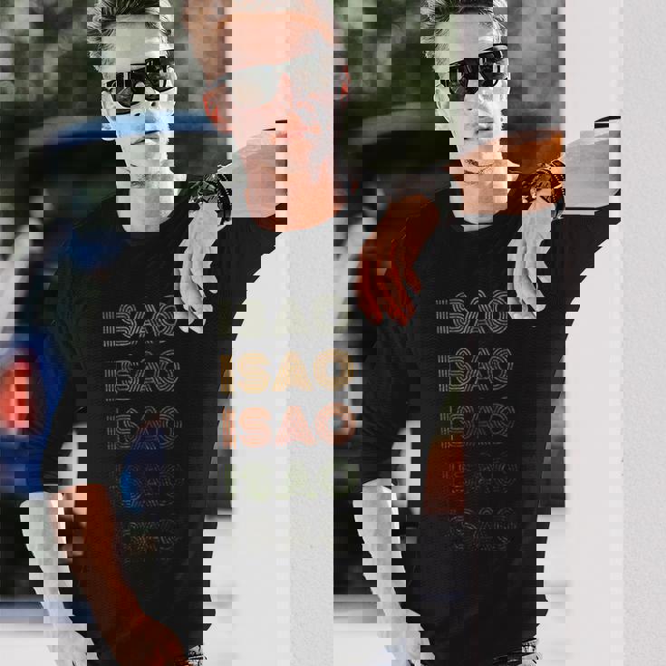 Love Heart Isao グランジ ヴィンテージスタイル ブラック イサオ 長袖Tシャツ 彼への贈り物