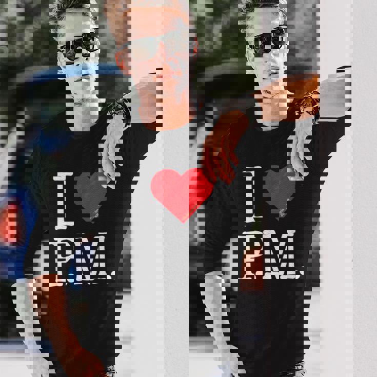 I Love Initials 長袖Tシャツ 彼への贈り物