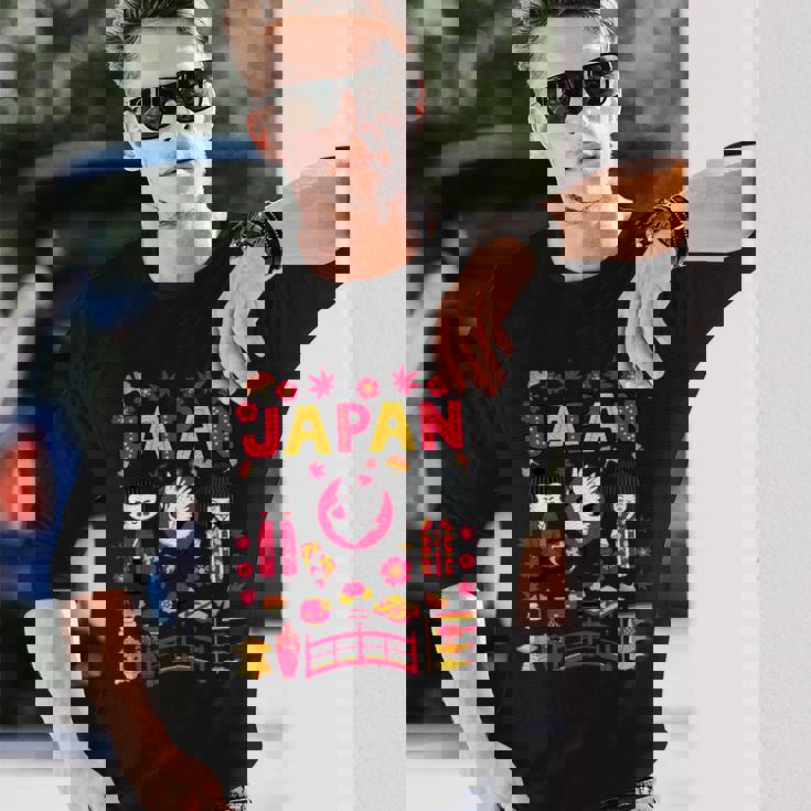 I Love Japan Folklore Nature & Culture Japan Graphic 長袖Tシャツ 彼への贈り物
