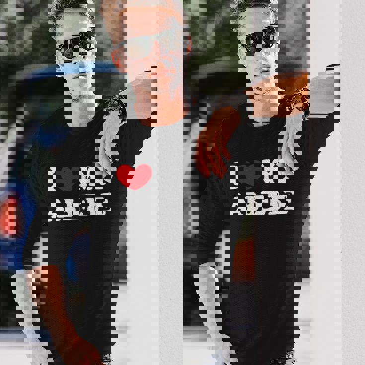 I Love My Abebe アイ・ラブ・マイ・アベベ 長袖tシャツ 長袖Tシャツ 彼への贈り物