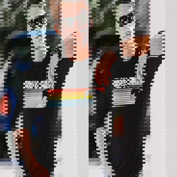 I Love Pacific Beach California Ca パシフィックオーシャンウェーブ 長袖Tシャツ 彼への贈り物