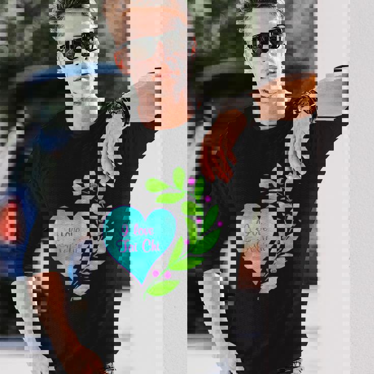 I Love 太極拳 長袖Tシャツ 彼への贈り物