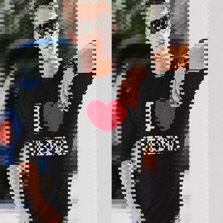 I Loveienna ウィーンが大好き 長袖Tシャツ 彼への贈り物