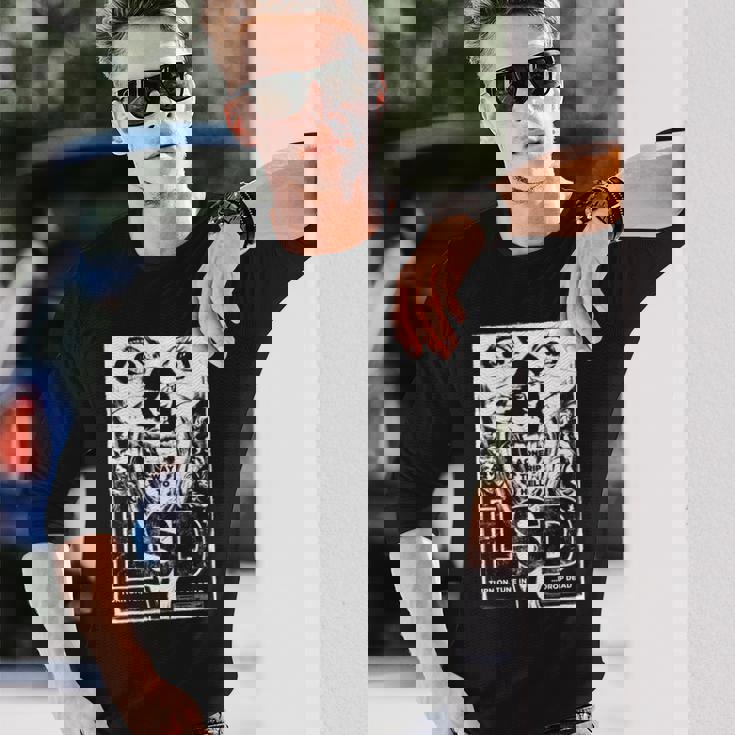 Lsd ヒステリア – レトログラインドハウスb-ムービーアート 長袖tシャツ 長袖Tシャツ 彼への贈り物