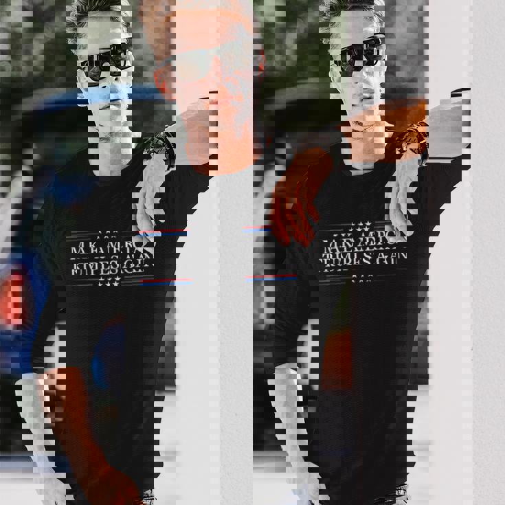 Make America Trumpless Again 反トランプ 長袖Tシャツ 彼への贈り物