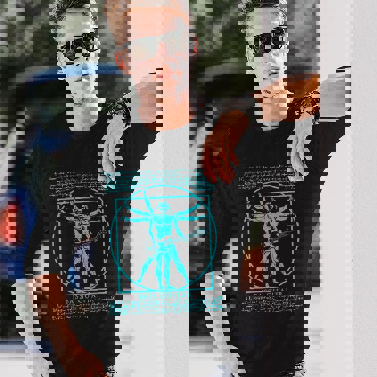 Manitruvian Guitarist ロックスター バスダヴィンチ 長袖Tシャツ 彼への贈り物