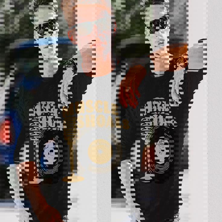 Musclehoals アラバマビンテージスタイル 長袖Tシャツ 彼への贈り物