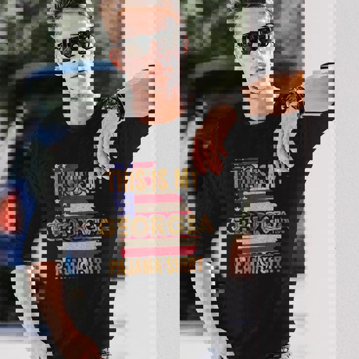 My Georgia パジャマ シャツ ファニー ジョージア 長袖Tシャツ 彼への贈り物