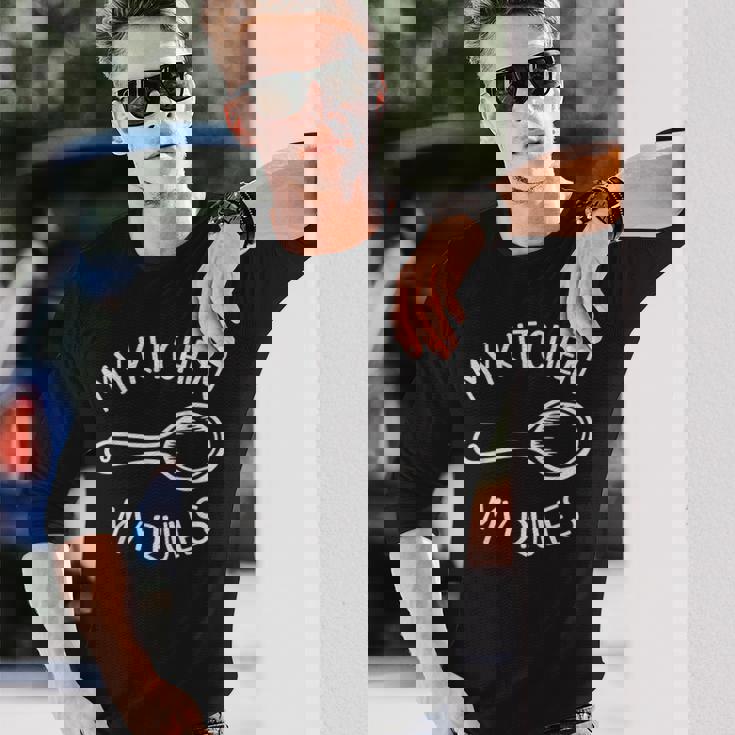 My Kitchen My Rules Foodie Chef Cookギフト メンズ レディース キッズ 長袖Tシャツ 彼への贈り物