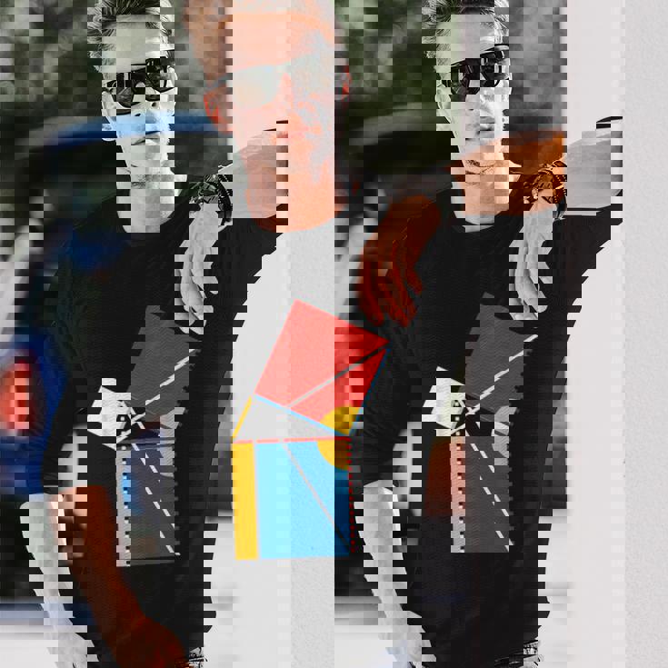 Nerdy Byrne's ピタゴラスの定理 幾何学 数学教師 Wt 長袖Tシャツ 彼への贈り物