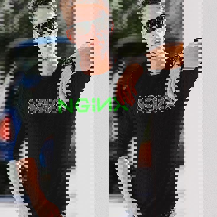 Nginx 長袖Tシャツ 彼への贈り物